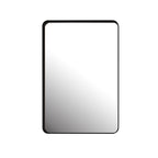 20x30 Inch Recessed Black Metal Framed Medicine Cabinet