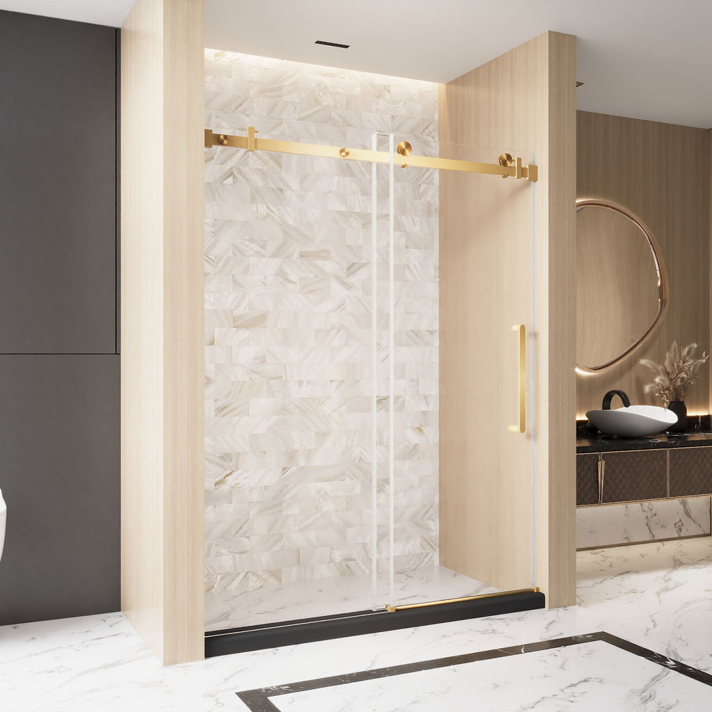 Frameless Single Sliding Shower Door