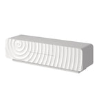 58'' TV Console With Modern Unique Spiral Wave Design