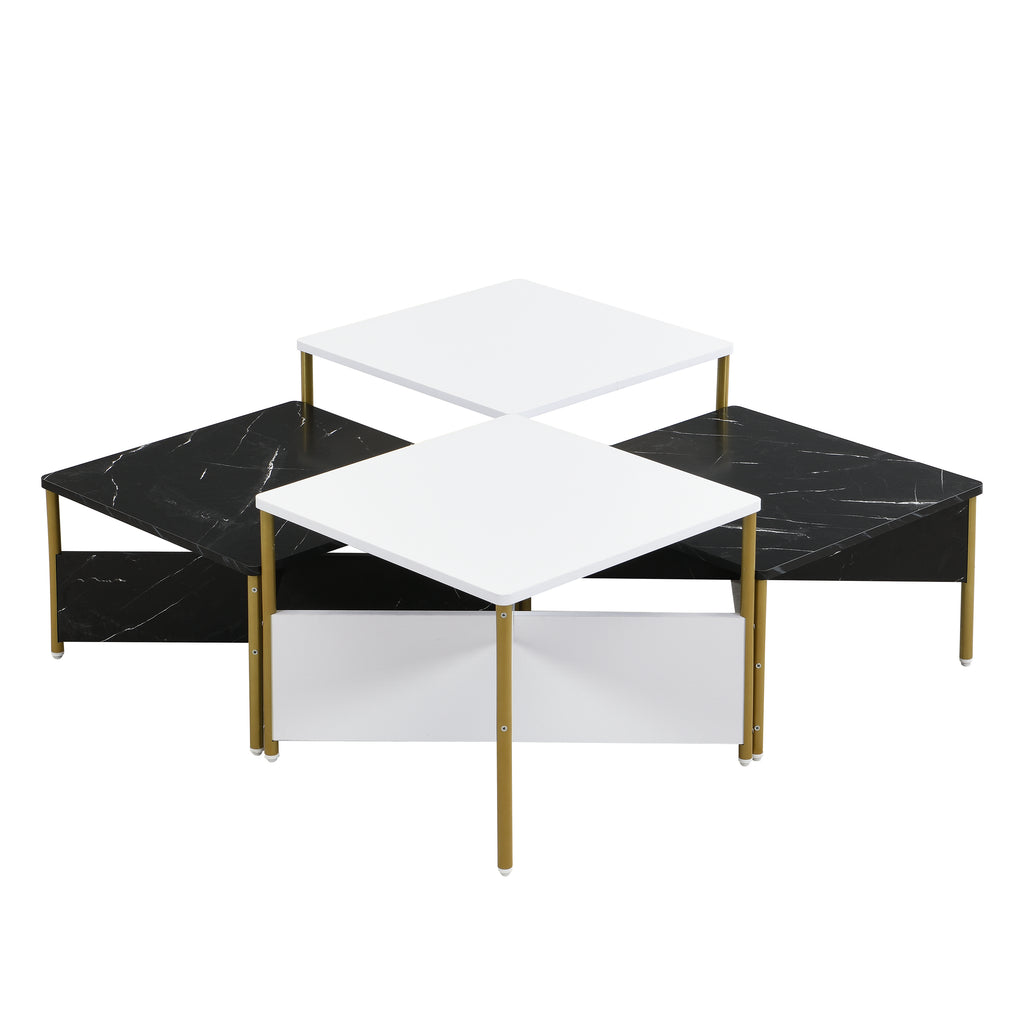 Modern Nesting Coffee Tables Set of 4 - Mid Century Modern Design