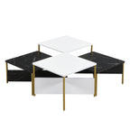 Modern Nesting Coffee Tables Set of 4 - Mid Century Modern Design
