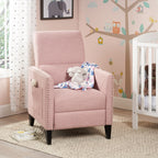 Pushback Recliner Chair with Side Pocket
