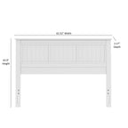 Walton Window Pane Wood Queen Panel Headboard