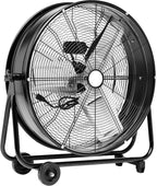 24 In. Heavy Duty Metal Industrial Drum Fan