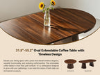 Flexible Round Wooden Coffee Table