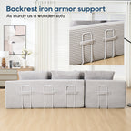 Memory Foam L-Shaped Compression Sofa for Living Room