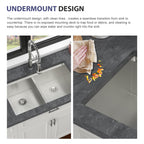 Double Bowl (50/50) Undermount Kitchen Sink