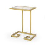 Modern Glam C-Shaped End Table