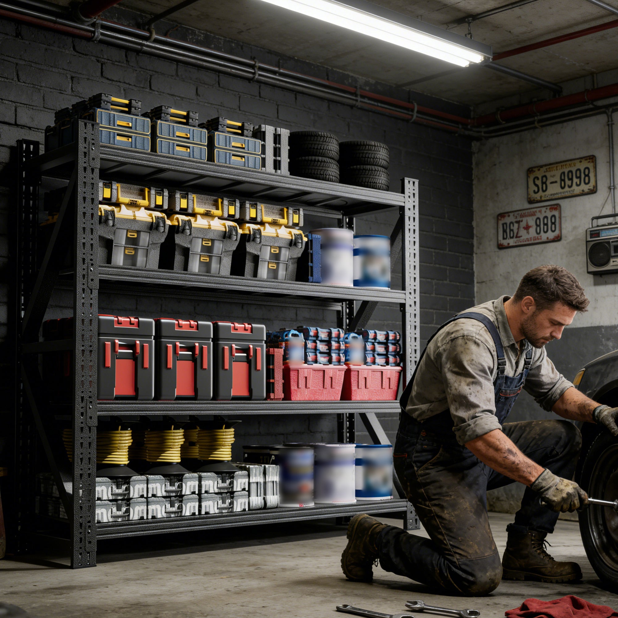Heavy Duty Garage Shelving Unit