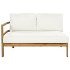 Outdoor Acacia Wood 5-Seater Sectional Sofa Set