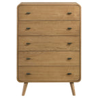 Winston Light Ash 5-Drawer Bedroom Chest of Drawers