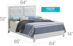 Elegant Transitional Bed Frame