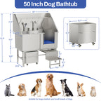 50in Stainless Steel Dog Washing Station