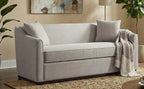 Modern 3-Seater Sofa With Throw Pillows