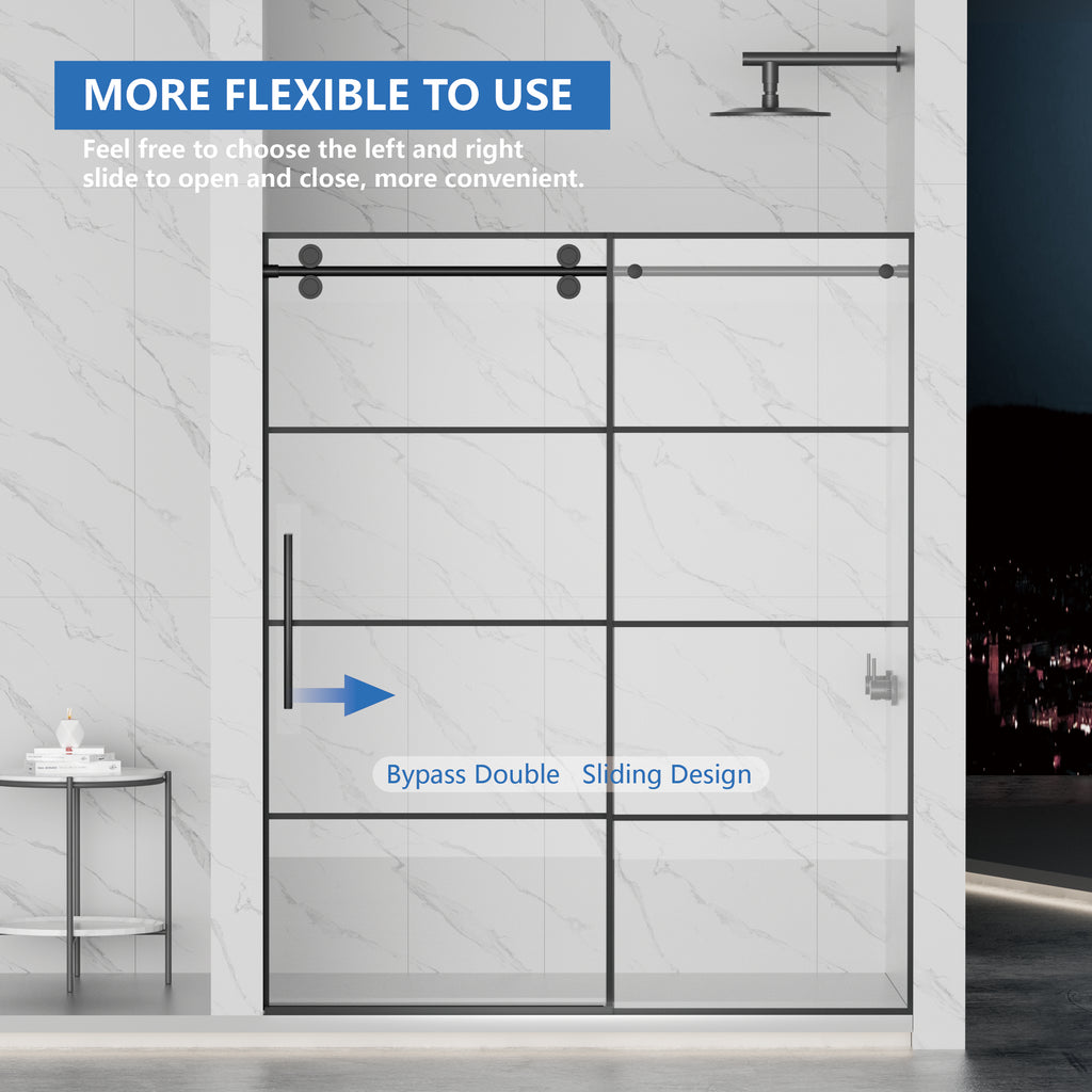 Adjustable Matte Shower Doors