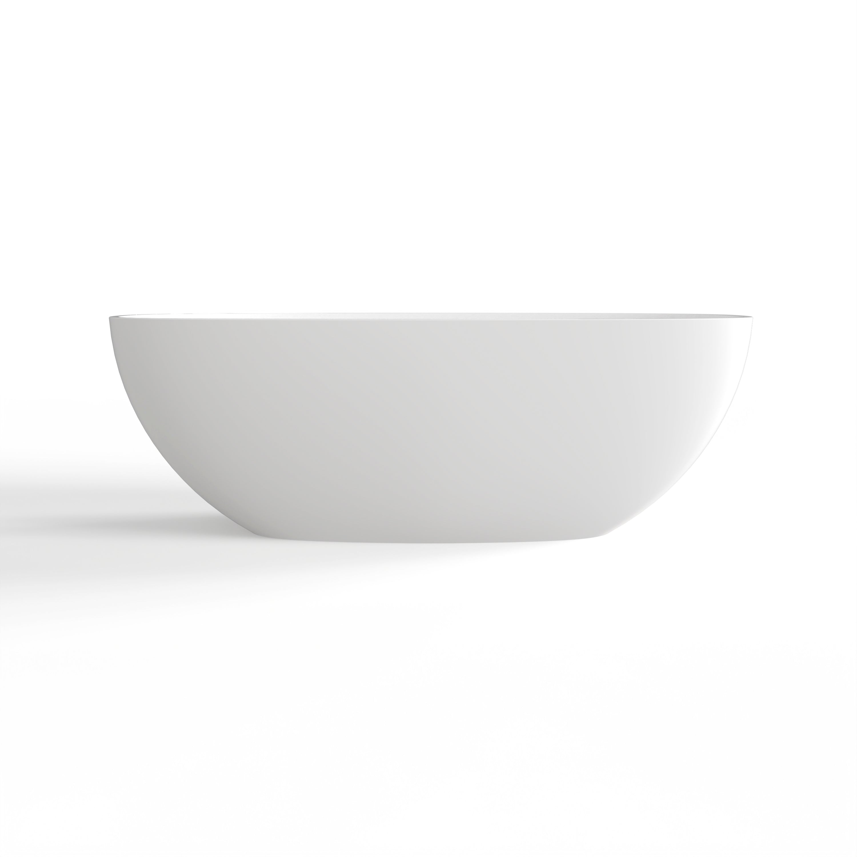 66.9 Inch Freestanding Solid Surface Soaking Bathtub