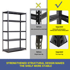 5-Tier Adjustable Storage Shelves for Garage