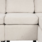 84.7" Sectional Sofa Convertible Pull-out Bed