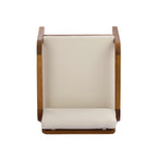 Outdoor Acacia Wood Armchair with Weather-Resistant Cushions