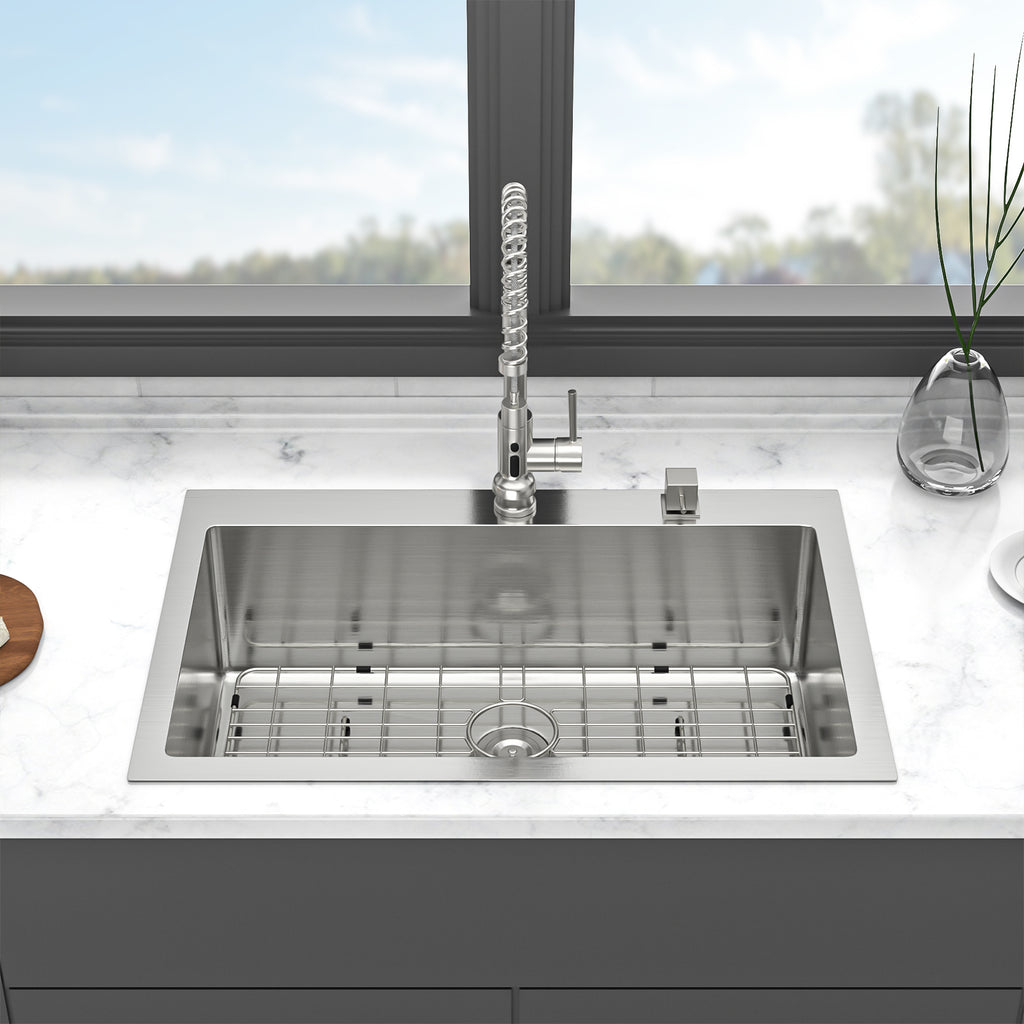33" x 22" Stainless Steel Topmount Kitchen Sink