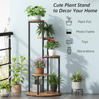 40.94" Height 4-Tier Rustic Plant Stand