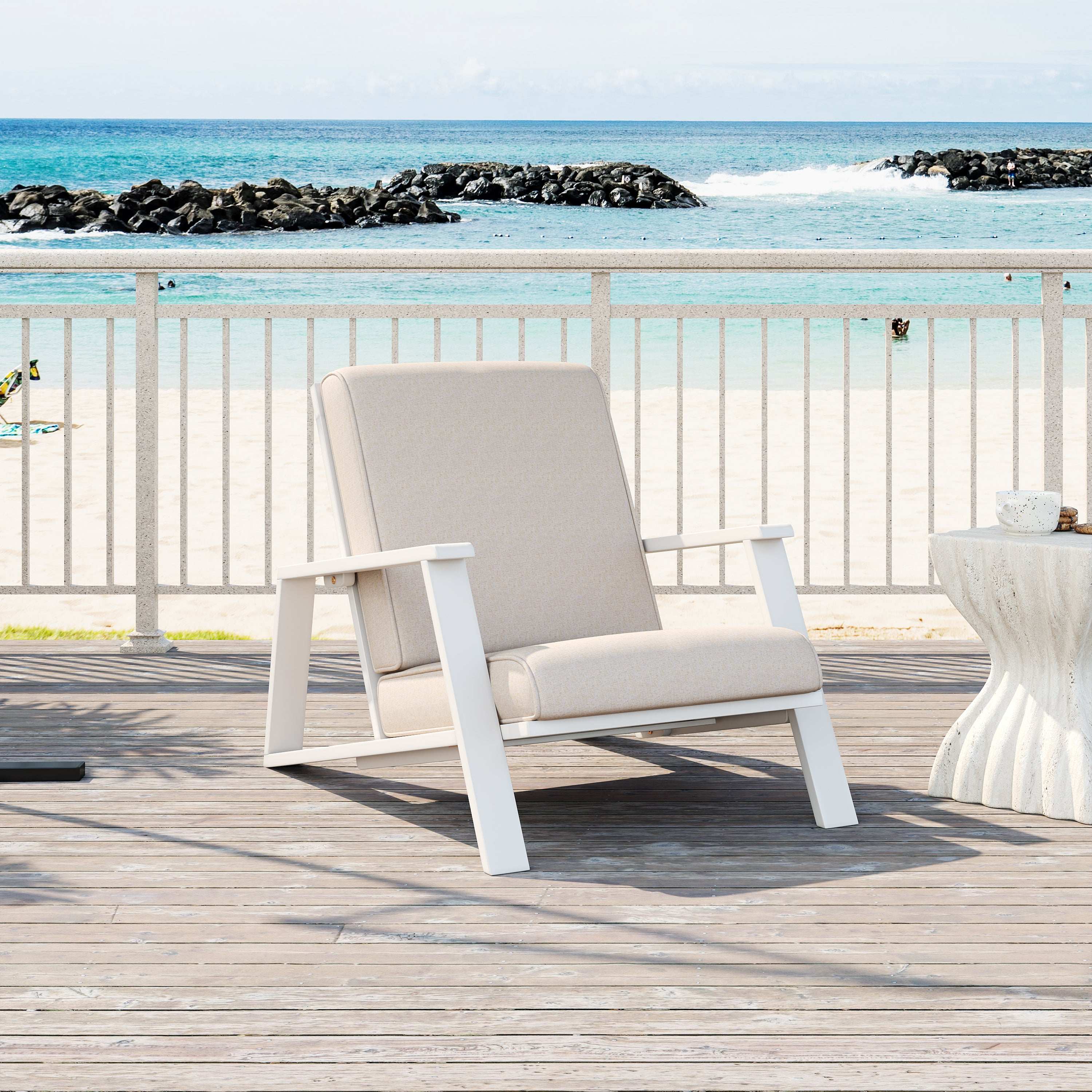 Patio Lounge Chair, Outdoor Club Chair