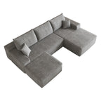 107" Cloud Sectional Sofa with Ottoman