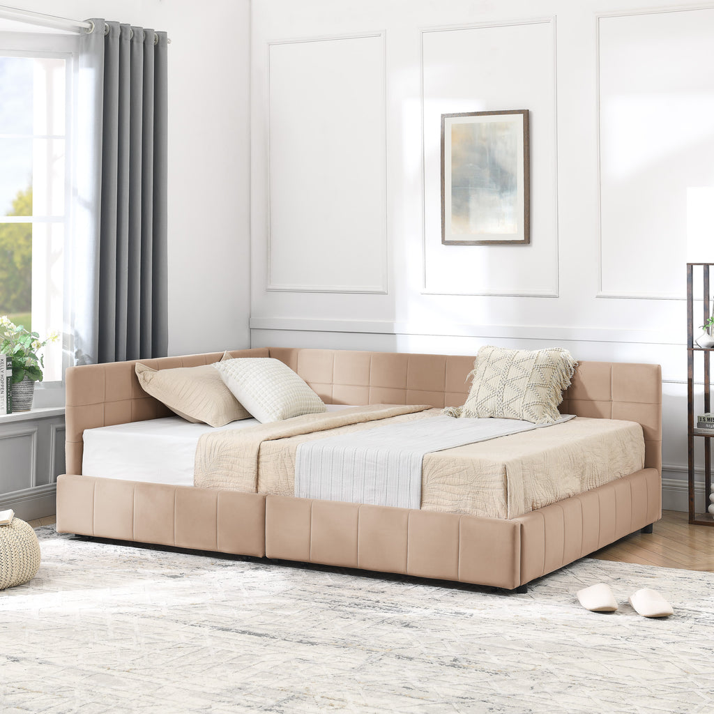 Full Size Storage Upholstered Tufted Bed Frame