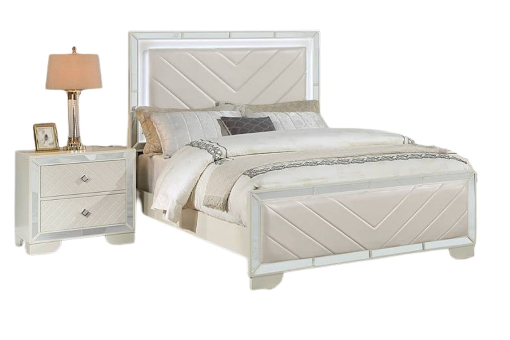Majestic King Size Bed with Nightstands - 3pc Set