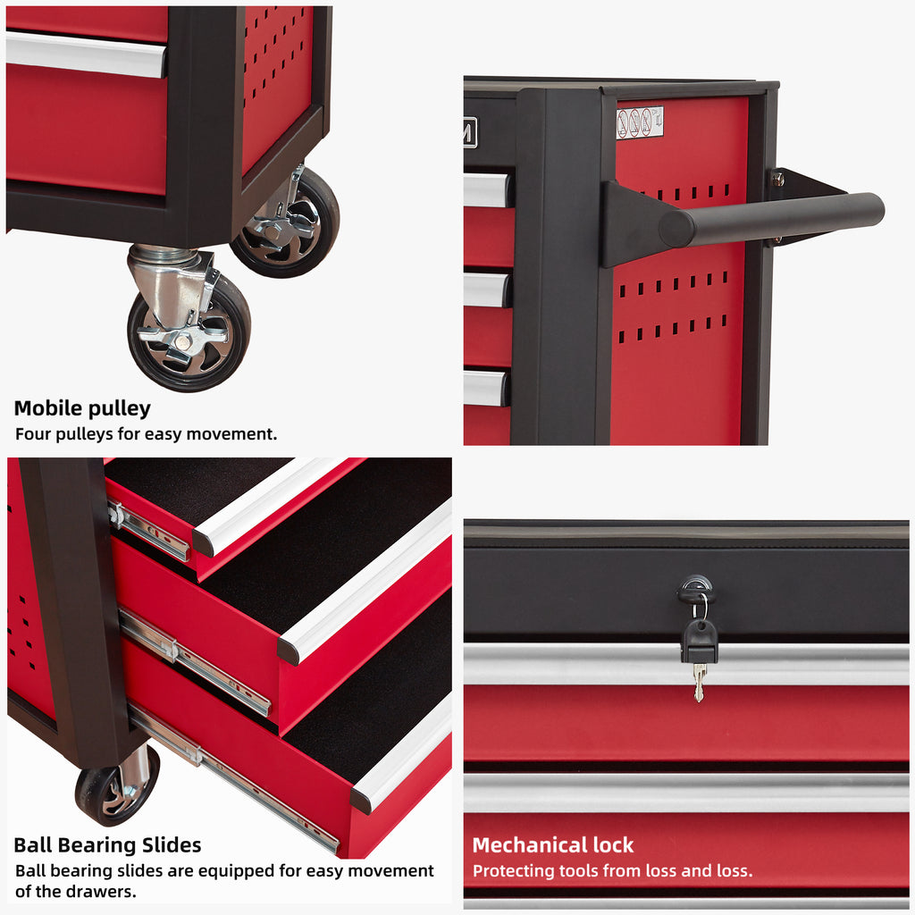 7-Drawer Rolling Tool Chest with Locking Wheels