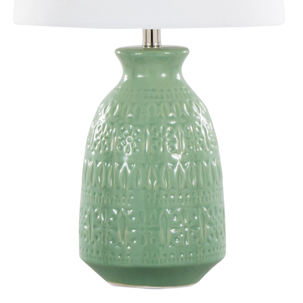 Claudia 20" Contemporary Ceramic Accent Lamp