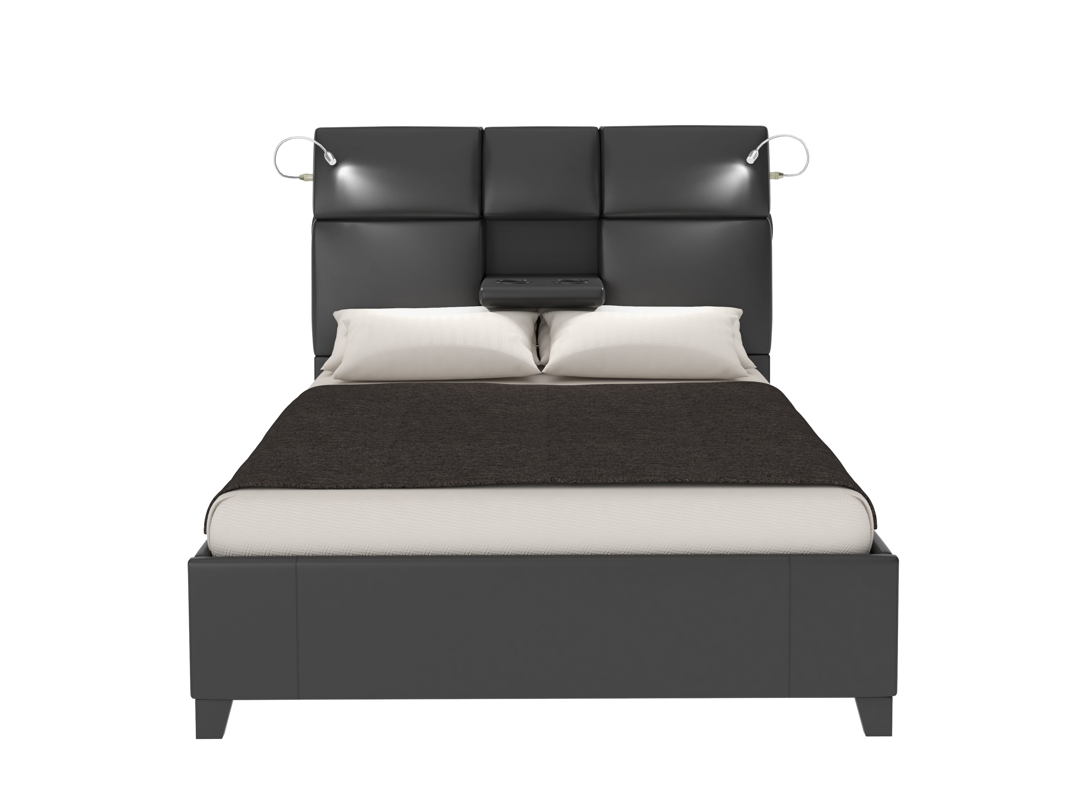 Queen Music Bed Touch Lighting Bluetooth Sound Beverage Tray