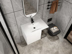 30" Wall-Mounted Bathroom Vanity With Ceramic Sink