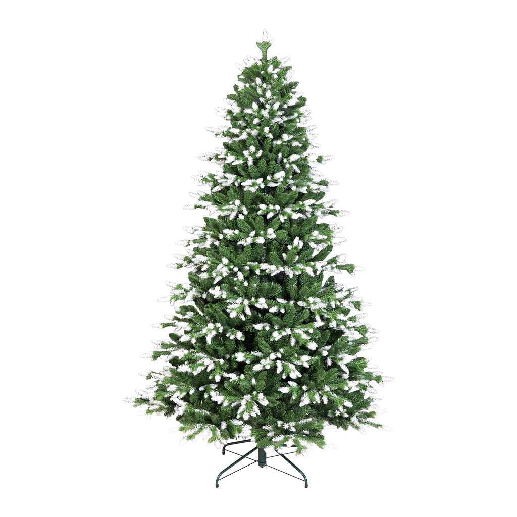 7FT Artificial Christmas Tree - White-Tipped Design