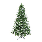 6FT Artificial Christmas Tree, White-Tipped PE & PVC Mixed Auto Tree