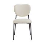 Upholstered Dining Chairs With Metal Legs (Set of 2)