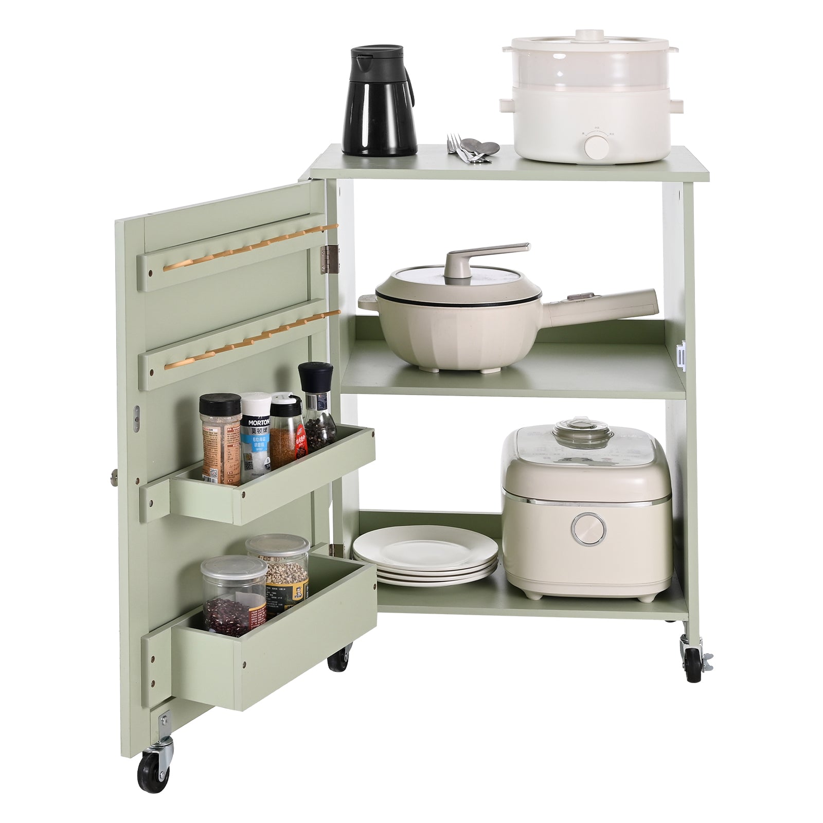 Folding Sewing Table - Multipurpose Craft Station with Storage