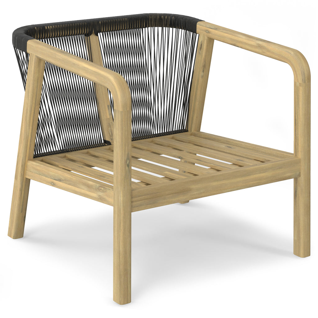 Palmetto Outdoor Conversation Chair (Set of 2) - Stone