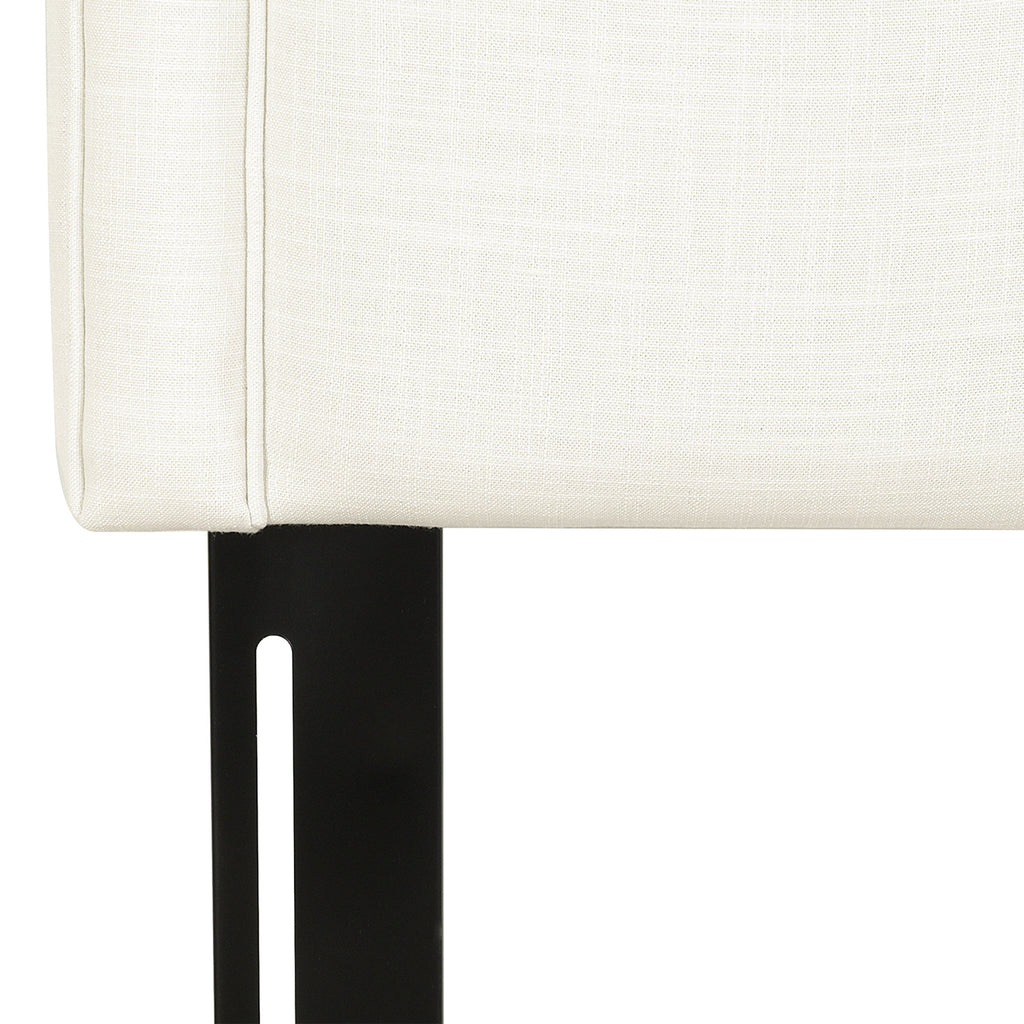 Catherine Upholstered Queen Headboard, Antique White