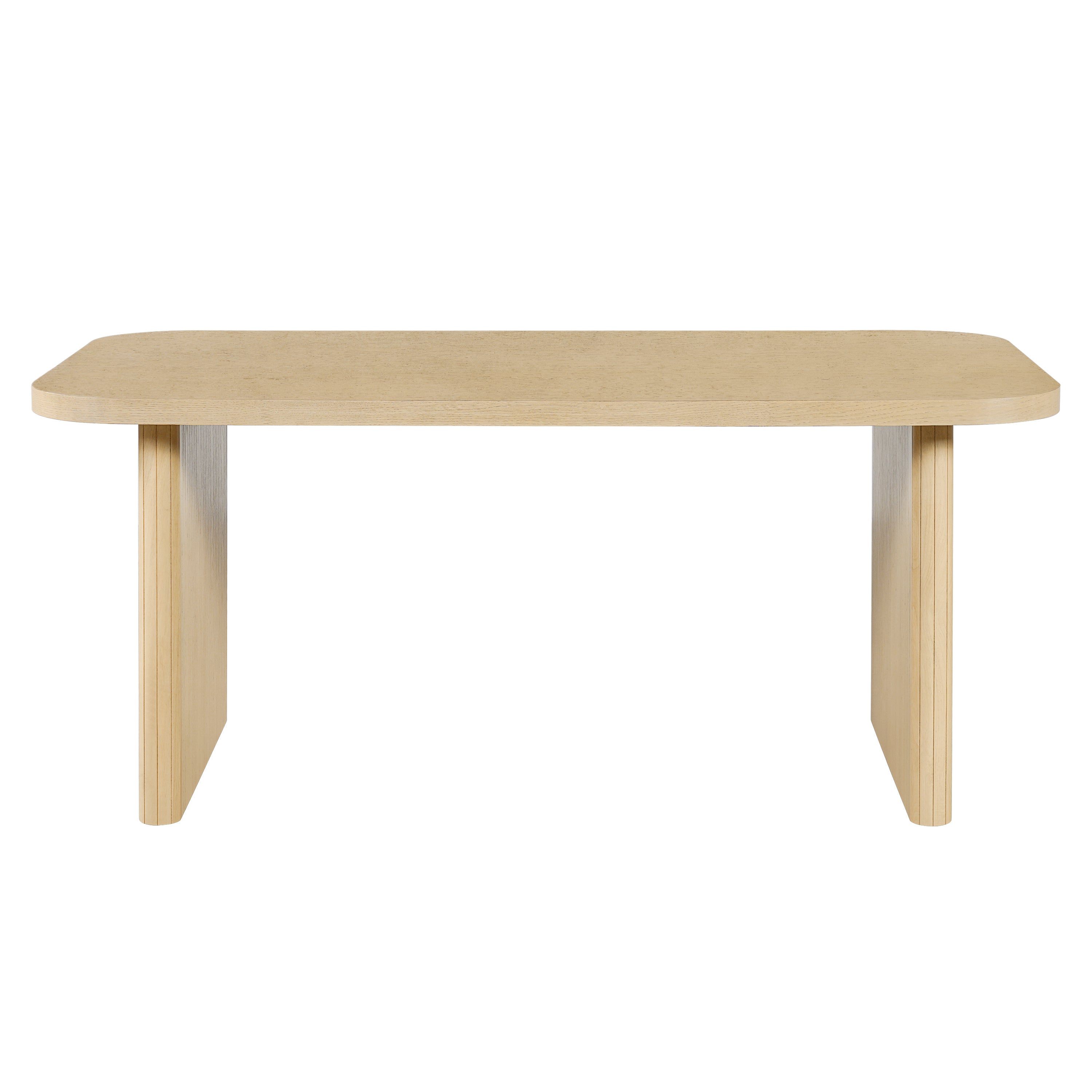 Natural Oak Veneer Dining Table