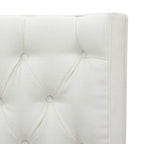 Brooklyn King Tufted Panel Bed Headboard and Footboard Set, Antique