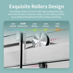 Frameless Single Sliding Soft-Close Shower Doors