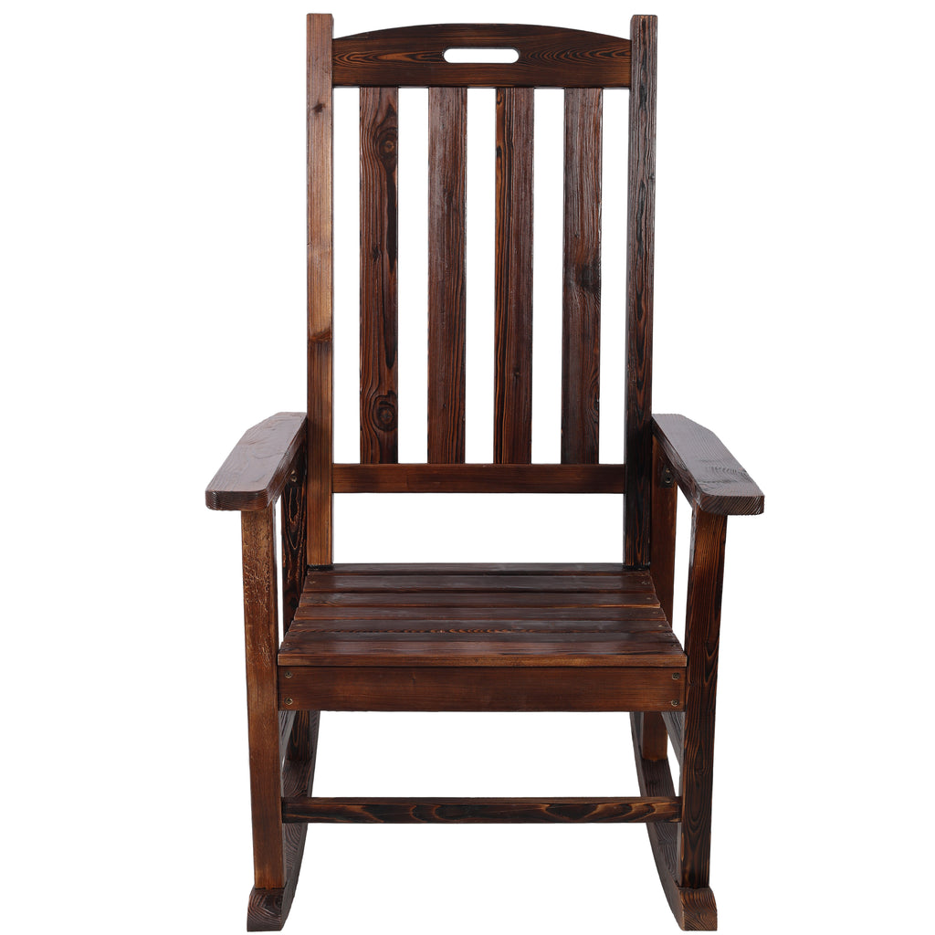 Wooden Oversized Porch Rocker Chair