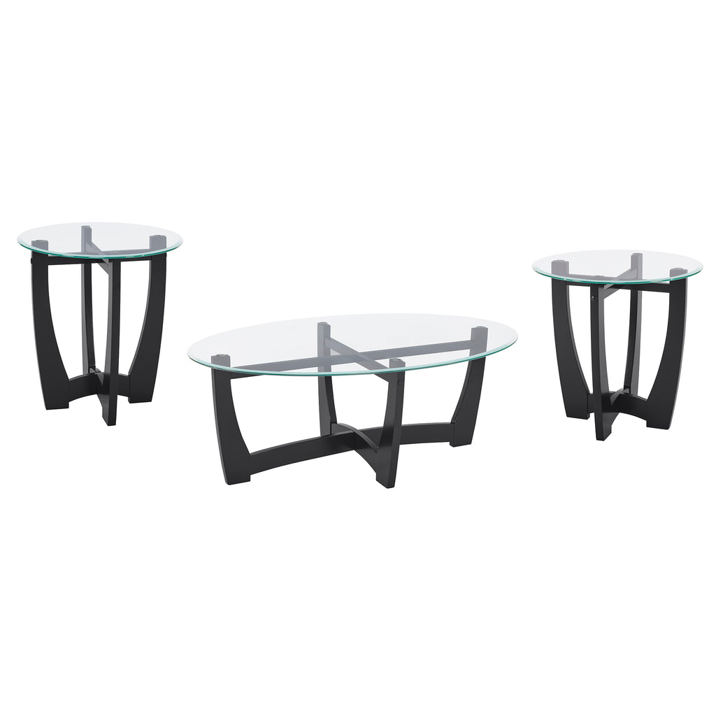 23.5 Inch Round Glass Coffee Table