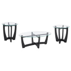 23.5 Inch Round Glass Coffee Table