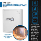 4.48 Cubic Ft Biometric Fireproof Safe