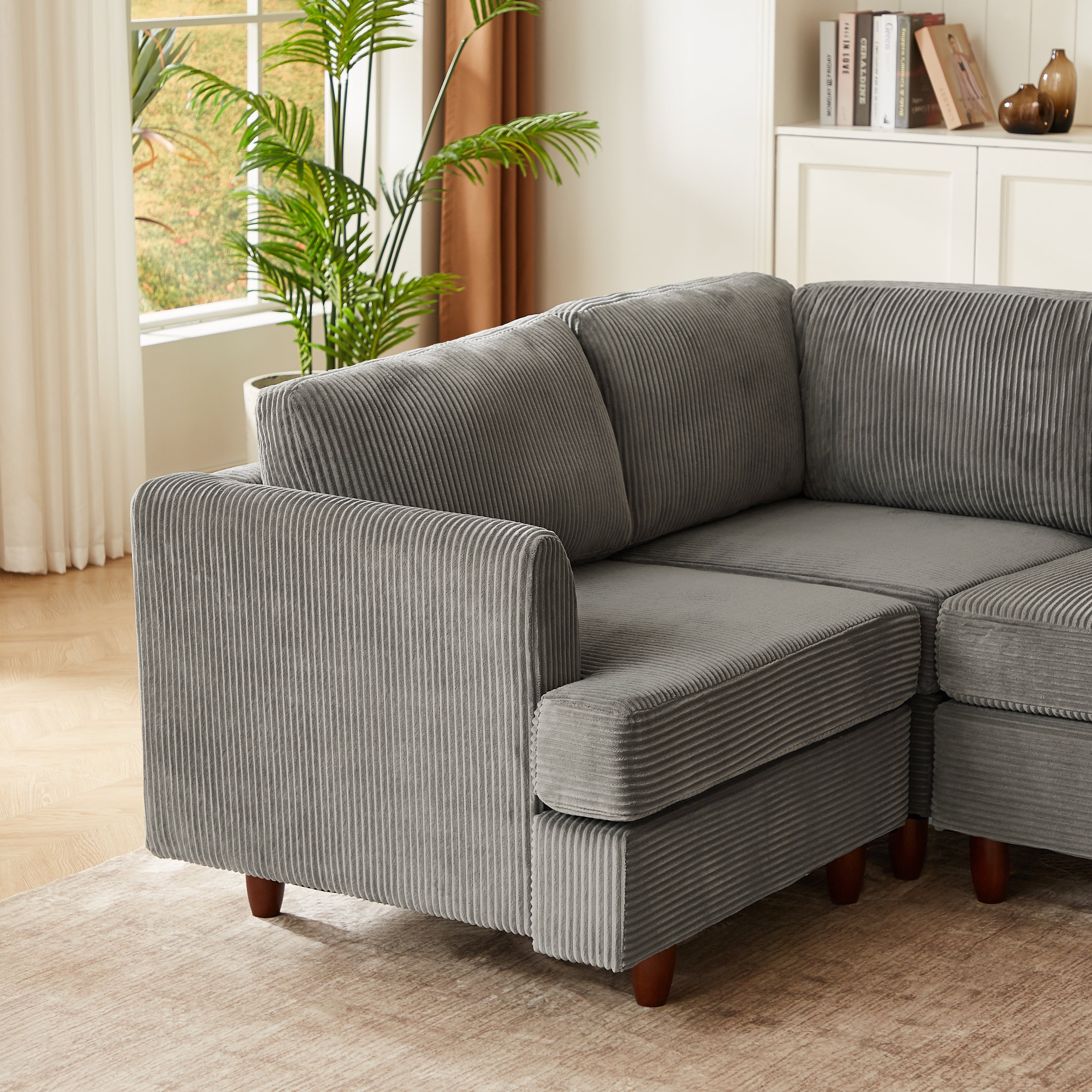 Modern Modular Sectional Couch - 6 Seaters Sleeper Sofa