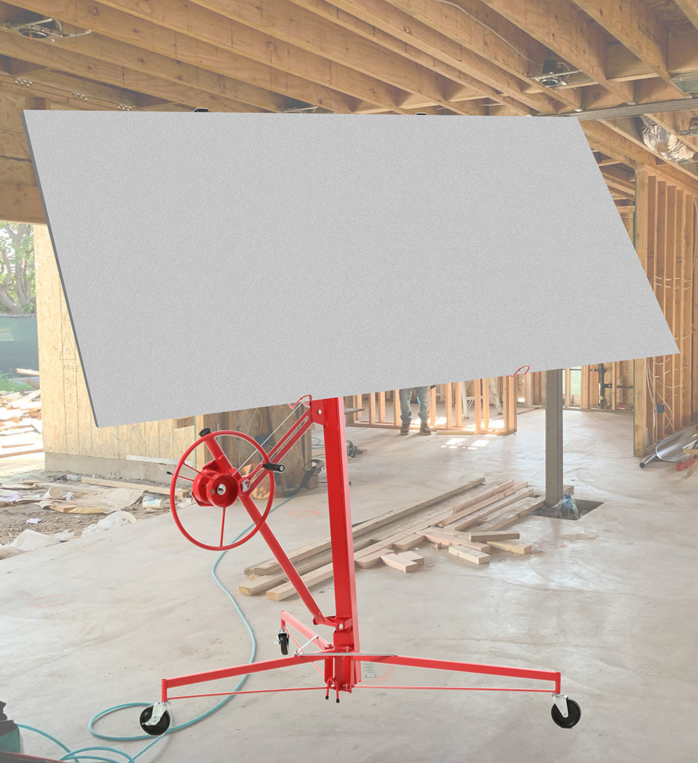 16 FT Drywall Lift Panel Rolling Hoist Jack Lifter