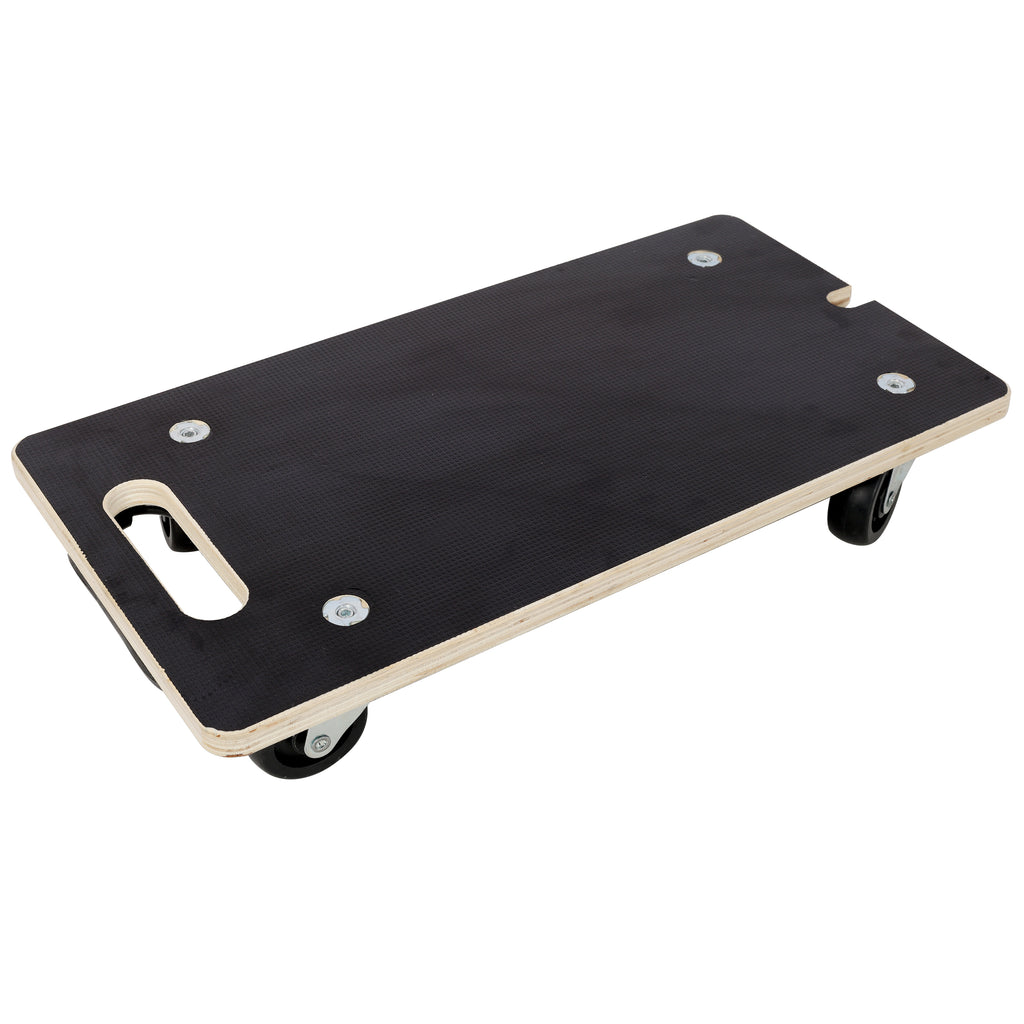 Heavy Duty Wooden Rectangle Moving Dolly with Ergonomic Handle