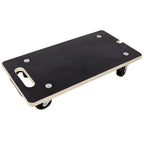 Heavy Duty Wooden Rectangle Moving Dolly with Ergonomic Handle